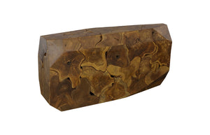 Phillips Collection Prism Console Table - Handcrafted Teak Wood Artistry For Contemporary And Industrial Design Styles Brown Wood ,Teak Id114656