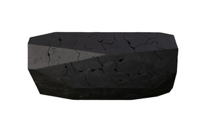 Phillips Collection Prism Console Table: Artfully Crafted Teak Wood Design For Modern And Industrial Interiors Black Wood Id114657