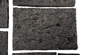 Phillips Collection Etched Rock Puzzle Wall Tiles Set Of 9 – Unique Natural Stone Decor For Endless Design Possibilities Gray Resin Id114681