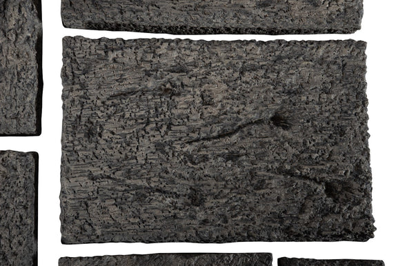 Phillips Collection Etched Rock Puzzle Wall Tiles Set Of 9 – Unique Natural Stone Decor For Endless Design Possibilities Gray Resin Id114681