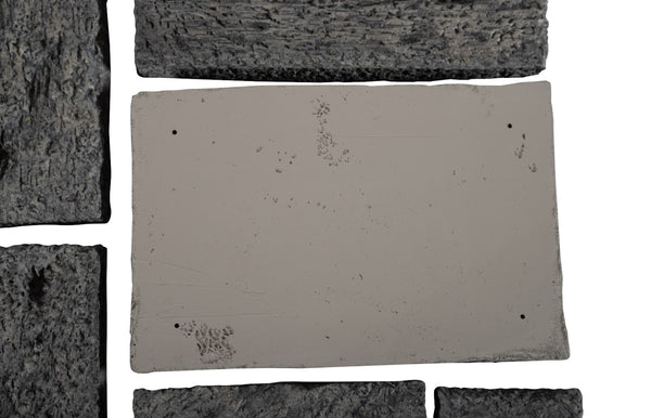 Phillips Collection Etched Rock Puzzle Wall Tiles Set Of 9 – Unique Natural Stone Decor For Endless Design Possibilities Gray Resin Id114681