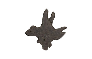 Phillips Collection Freeform Teak Wall Slice Art - Unique Natural Wood Decor For Statement & Gallery Walls, Handmade Gray Wood ,Teak Id114683