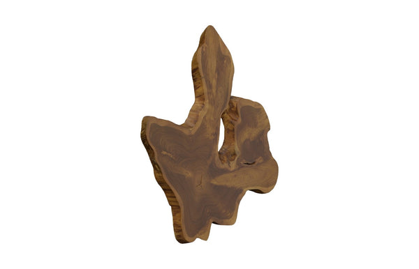 Phillips Collection Freeform Teak Wall Slice Art - Unique Natural Wood Decor For Statement & Gallery Walls, Handmade Brown Wood ,Teak Id114685