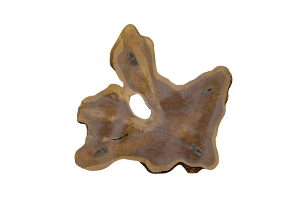 Phillips Collection Freeform Teak Wall Slice Art - Unique Natural Wood Decor For Statement & Gallery Walls, Handmade Brown Wood ,Teak Id114685