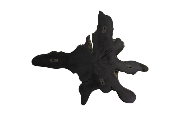 Phillips Collection Freeform Teak Wall Slice - Large Dark Gray Accent For Cozy, Inviting Spaces With Natural Beauty Gray Wood ,Teak Id114686