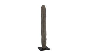 Phillips Collection Cast Cactus Sculpture - Striking Gray Resin Accent for Living Rooms, Offices, and Retail Displays ID114689