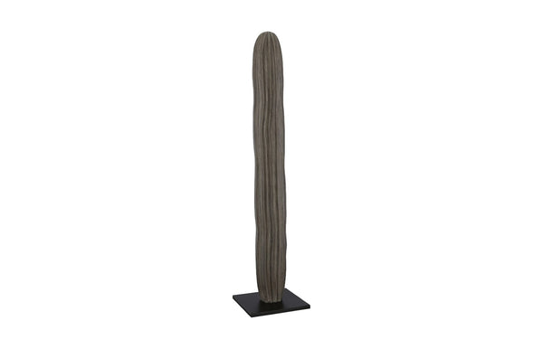 Phillips Collection Cast Cactus Sculpture - Striking Gray Resin Accent for Living Rooms, Offices, and Retail Displays ID114689