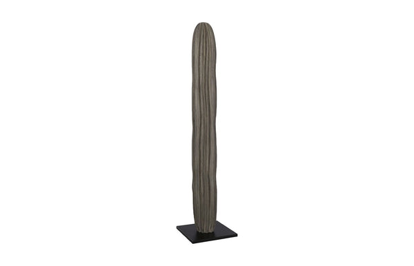 Phillips Collection Cast Cactus Sculpture - Striking Gray Resin Accent for Living Rooms, Offices, and Retail Displays ID114689