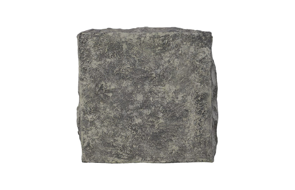 Phillips Collection Cast Stone Pedestal Sculpture - Stunning Faux Splinter Stone For Elegant Indoor & Outdoor Decor Gray Resin Id114692