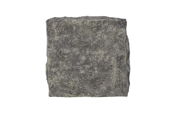 Phillips Collection Cast Stone Pedestal Sculpture - Stunning Faux Splinter Stone For Elegant Indoor & Outdoor Decor Gray Resin Id114692