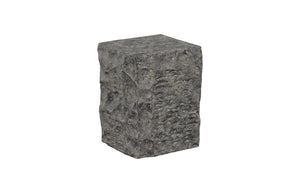 Phillips Collection Cast Stone Pedestal Sculpture - Stunning Faux Splinter Stone For Elegant Indoor & Outdoor Decor Gray Resin Id114692