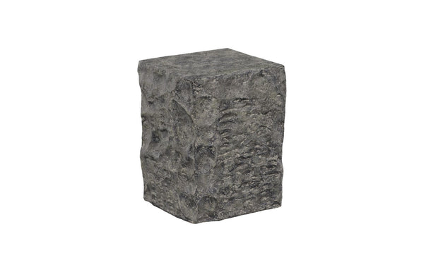 Phillips Collection Cast Stone Pedestal Sculpture - Stunning Faux Splinter Stone For Elegant Indoor & Outdoor Decor Gray Resin Id114692