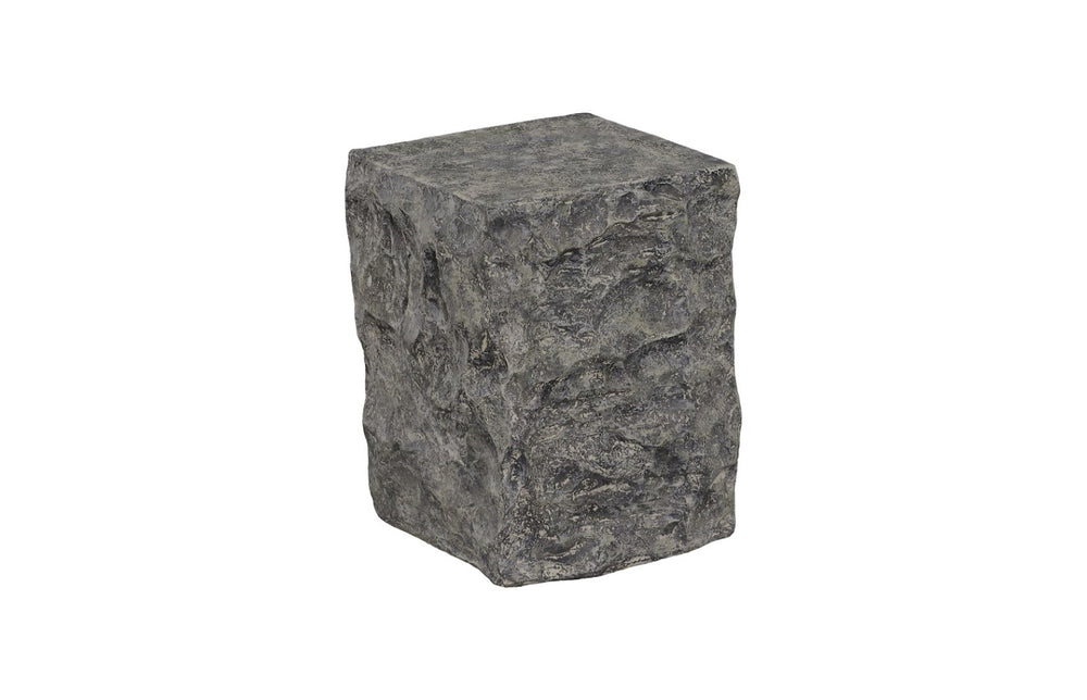 Phillips Collection Cast Stone Pedestal Sculpture - Stunning Faux Splinter Stone For Elegant Indoor & Outdoor Decor Gray Resin Id114692