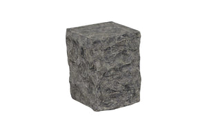Phillips Collection Cast Stone Pedestal Sculpture - Stunning Faux Splinter Stone For Elegant Indoor & Outdoor Decor Gray Resin Id114692