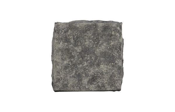 Phillips Collection Cast Stone Pedestal Sculpture - Stunning Faux Splinter Stone For Elegant Indoor & Outdoor Decor Gray Resin Id114693