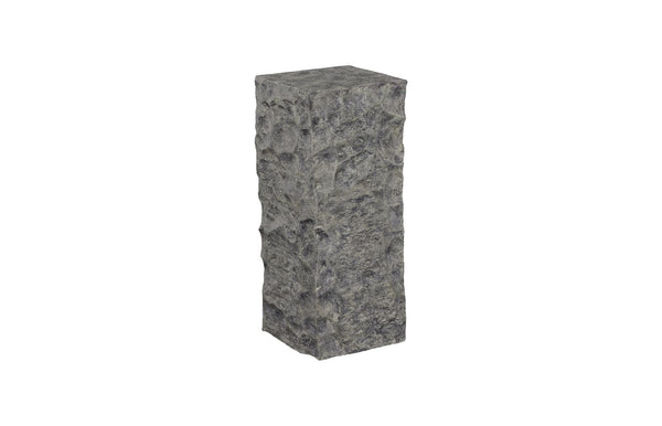 Phillips Collection Cast Stone Pedestal Sculpture - Stunning Faux Splinter Stone For Elegant Indoor & Outdoor Decor Gray Resin Id114693