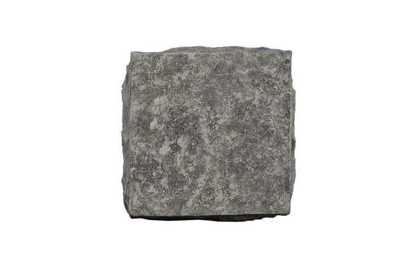 Phillips Collection Cast Stone Pedestal Sculpture - Stunning Faux Splinter Stone For Elegant Indoor & Outdoor Decor Gray Resin Id114694