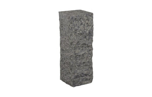 Phillips Collection Cast Stone Pedestal Sculpture - Stunning Faux Splinter Stone For Elegant Indoor & Outdoor Decor Gray Resin Id114694