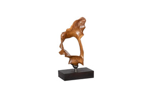 Phillips Collection Metallurgy Wood Sculpture - Exquisite Artisan Craftsmanship, Unique Suar Wood Design For Elegant Spaces Brown,Black,Silver Wood ,Suar Id115583