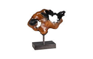 Phillips Collection Metallurgy Wood Sculpture - Exquisite Artisan Craftsmanship, Unique Suar Wood Design For Elegant Spaces Brown,Black Wood ,Suar Id115585