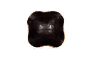 Phillips Collection Teak Wood Bowl - Exquisite Live Edge Design, Perfect For Elegant Tabletop Decor And Serving Brown,Black Wood ,Teak Id115630