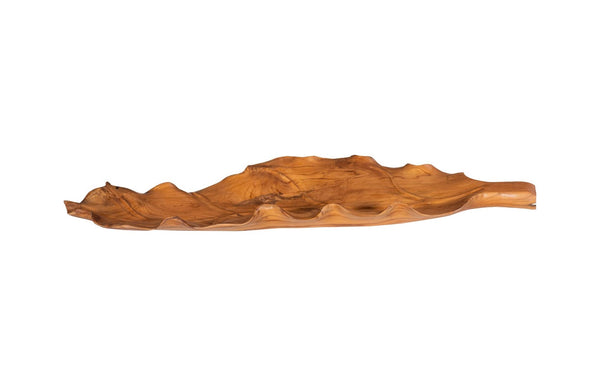 Phillips Collection Leaf Bowl - Handcrafted Artisan Piece Celebrating Nature’S Beauty With Rustic Warmth And Charm Brown Wood Id115633