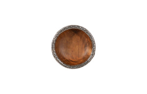 Phillips Collection Teak Wood Bowl Wall Art – Stunning Handcrafted Design For Unique Home Decor And Gallery Walls Brown,Silver Wood Id115646