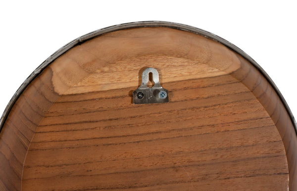 Phillips Collection Teak Wood Bowl Wall Art – Stunning Handcrafted Design For Unique Home Decor And Gallery Walls Brown,Silver Wood Id115647