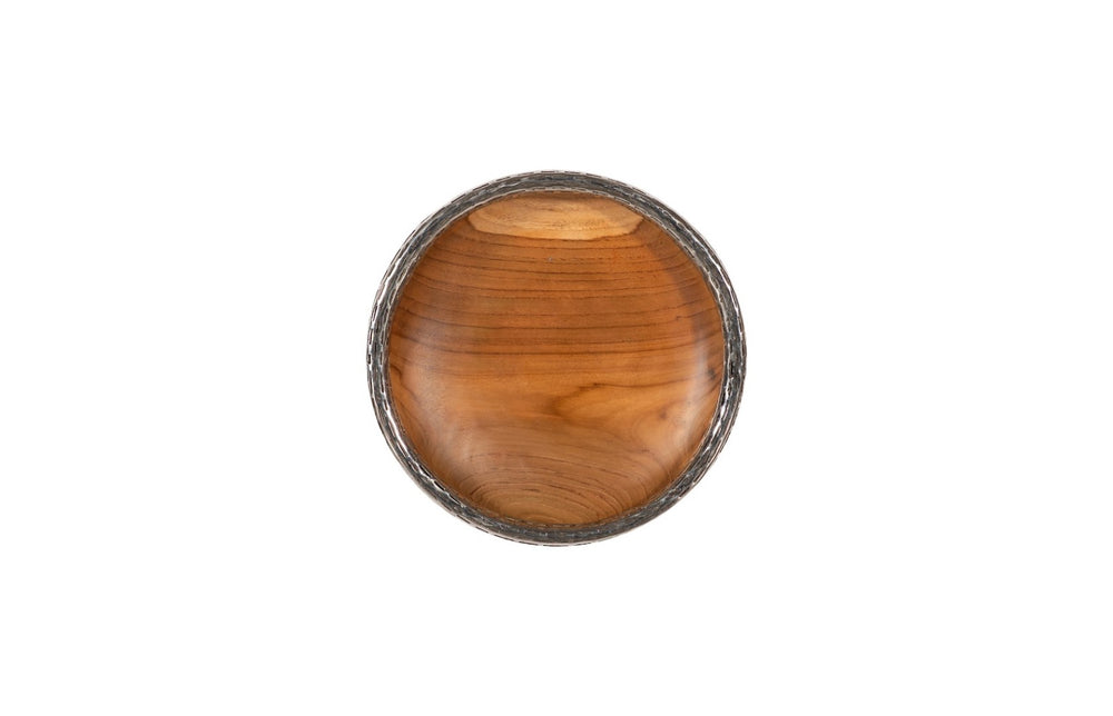 Phillips Collection Teak Wood Bowl Wall Art – Stunning Handcrafted Design For Unique Home Decor And Gallery Walls Brown,Silver Wood Id115647