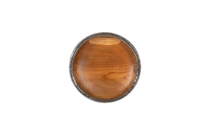 Phillips Collection Teak Wood Bowl Wall Art – Stunning Handcrafted Design For Unique Home Decor And Gallery Walls Brown,Silver Wood Id115647