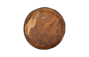 Phillips Collection Teak Wood Bowl Wall Art – Stunning Handcrafted Design For Unique Home Decor And Gallery Walls Brown,Silver Wood Id115648