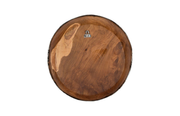 Phillips Collection Teak Wood Bowl Wall Art – Stunning Handcrafted Design For Unique Home Decor And Gallery Walls Brown,Silver Wood Id115648