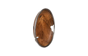 Phillips Collection Teak Wood Bowl Wall Art – Stunning Handcrafted Design For Unique Home Decor And Gallery Walls Brown,Silver Wood Id115649