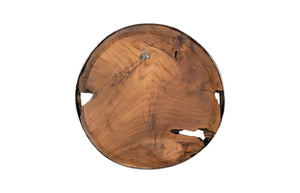 Phillips Collection Teak Wood Bowl Wall Art – Stunning Handcrafted Design For Unique Home Decor And Gallery Walls Brown,Silver Wood Id115649