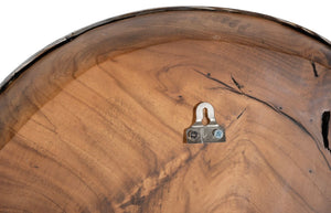 Phillips Collection Teak Wood Bowl Wall Art – Stunning Handcrafted Design For Unique Home Decor And Gallery Walls Brown,Silver Wood Id115649