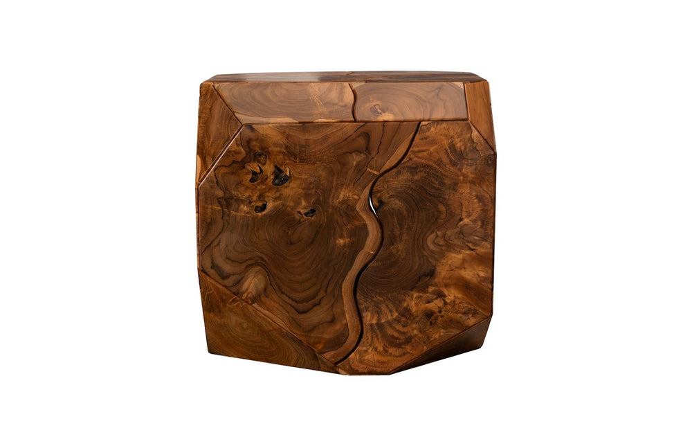 Phillips Collection Prism Coffee Table - Sculptural Solid Teak Design with Natural Finish for Modern Living Spaces ID115915