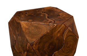 Phillips Collection Prism Coffee Table - Sculptural Solid Teak Design with Natural Finish for Modern Living Spaces ID115915