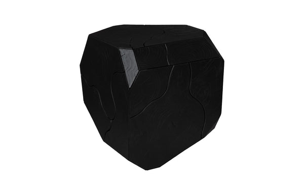 Phillips Collection Prism Coffee Table - Bold Geometric Design, Solid Teak Wood in Matte Black Finish for Modern Spaces ID115916