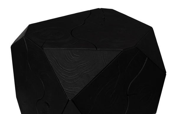 Phillips Collection Prism Coffee Table - Bold Geometric Design, Solid Teak Wood in Matte Black Finish for Modern Spaces ID115916