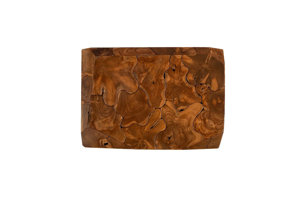 Phillips Collection Prism Coffee Table - Modern Teak Design, Sculptural Geometry & Versatile Style for Any Space ID115917