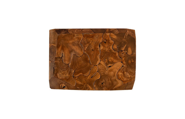 Phillips Collection Prism Coffee Table - Modern Teak Design, Sculptural Geometry & Versatile Style for Any Space ID115917