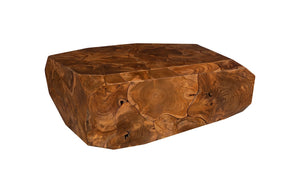 Phillips Collection Prism Coffee Table - Modern Teak Design, Sculptural Geometry & Versatile Style for Any Space ID115917