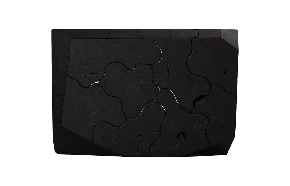 Phillips Collection Prism Coffee Table - Sleek Black Teak Design with Geometric Style for Modern Living Spaces & Decor ID115918