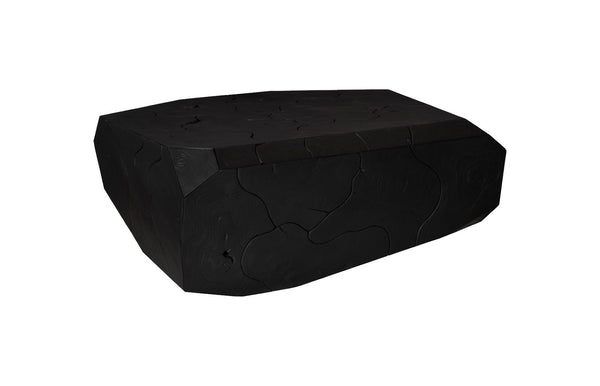 Phillips Collection Prism Coffee Table - Sleek Black Teak Design with Geometric Style for Modern Living Spaces & Decor ID115918