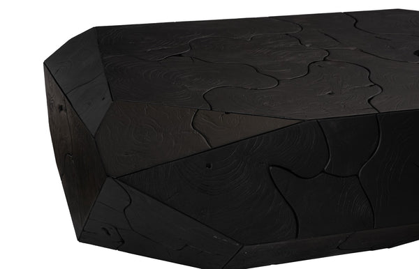 Phillips Collection Prism Coffee Table - Sleek Black Teak Design with Geometric Style for Modern Living Spaces & Decor ID115918