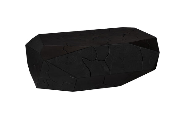 Phillips Collection Prism Coffee Table - Sleek Black Teak Design with Geometric Style for Modern Living Spaces & Decor ID115918