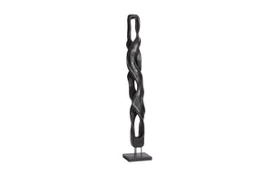 Phillips Collection Twisting Root Wood Sculpture - Nature's Artistry In Black, Unique Design For Modern Organic Spaces Black Wood Id115922