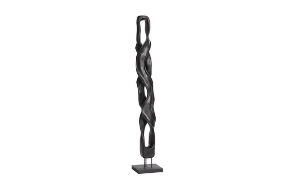 Phillips Collection Twisting Root Wood Sculpture - Nature's Artistry In Black, Unique Design For Modern Organic Spaces Black Wood Id115922