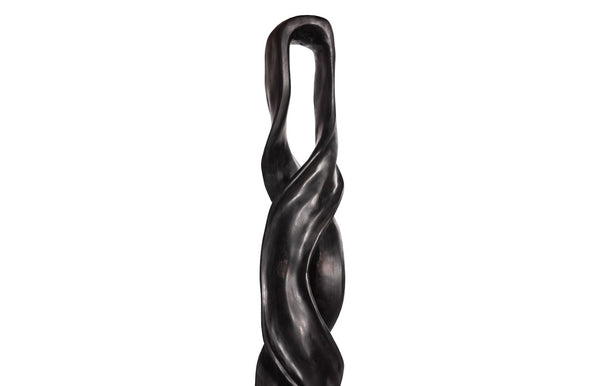Phillips Collection Twisting Root Wood Sculpture - Nature's Artistry In Black, Unique Design For Modern Organic Spaces Black Wood Id115922