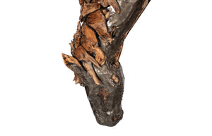 Phillips Collection Mustang Horse Armored Sculpture by Timbul Raharjo - Handcrafted Art Piece for Dramatic Spaces Grazing, Natural Bronze Finish ID116543